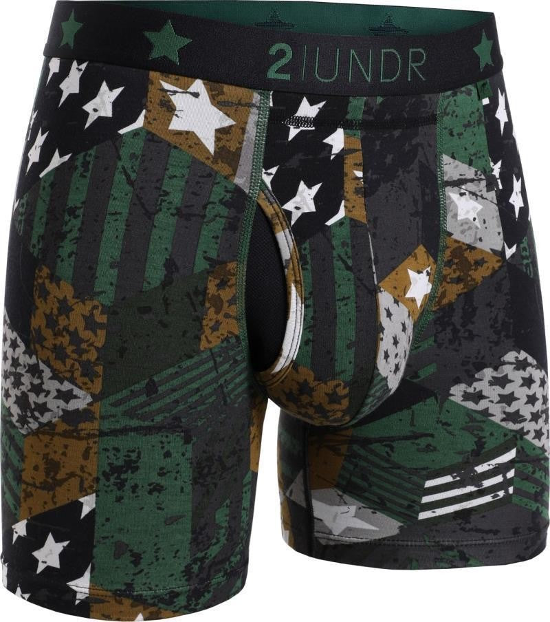 Swing Shift Boxer Briefs, 6" Inseam - Print - Mens - freedom3 1