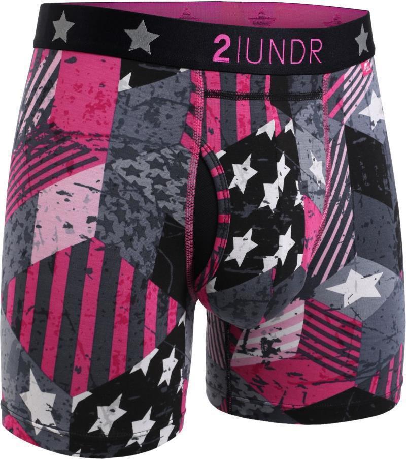 Swing Shift Boxer Briefs, 6" Inseam - Print - Mens - freedom4 1