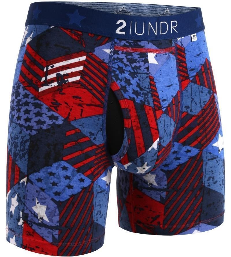 Swing Shift Boxer Briefs, 6" Inseam - Print - Mens - freedom 1
