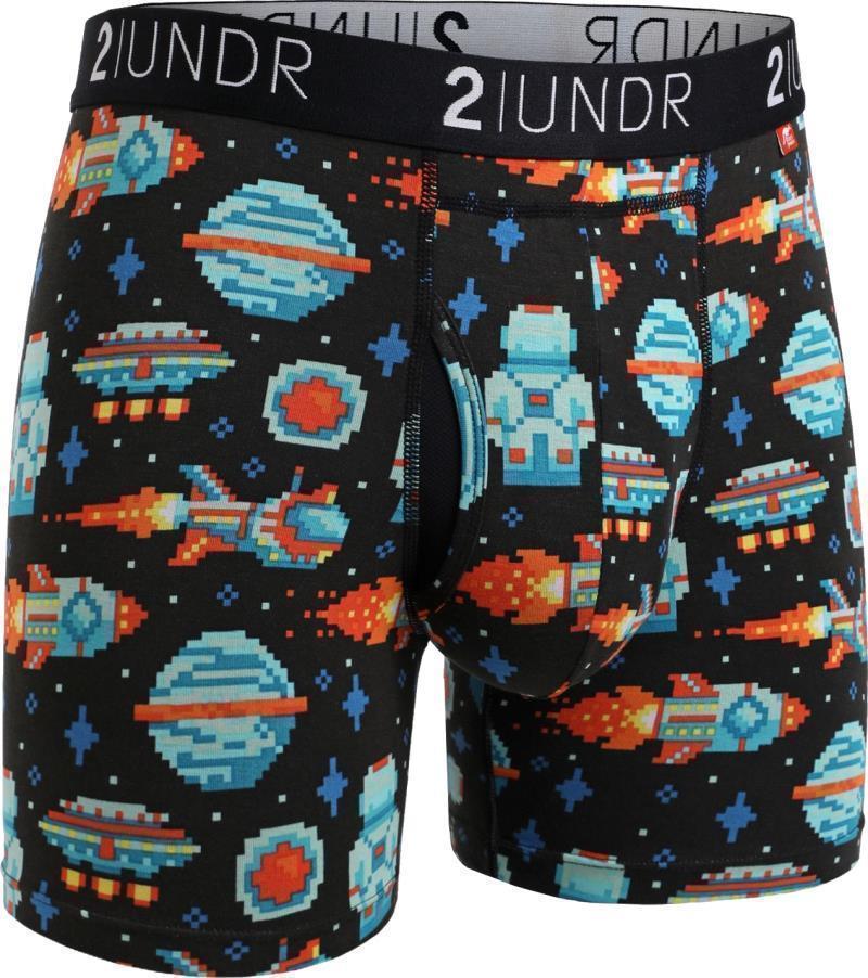 Swing Shift Boxer Briefs, 6" Inseam - Print - Mens - galactica 1