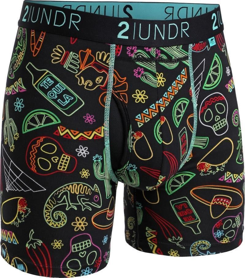 Swing Shift Boxer Briefs, 6" Inseam - Print - Mens - juarez 1