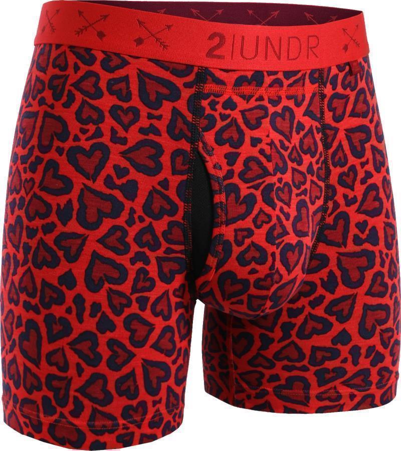Swing Shift Boxer Briefs, 6" Inseam - Print - Mens - luv leopard 1