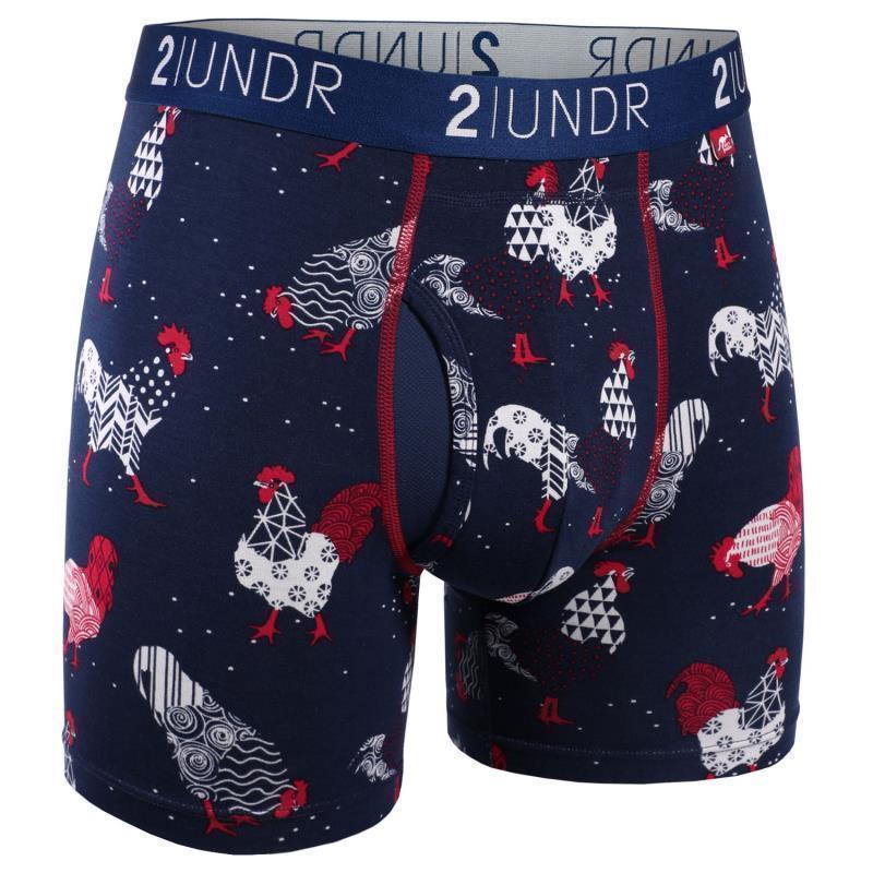 Swing Shift Boxer Briefs, 6" Inseam - Print - Mens - patriot game 1