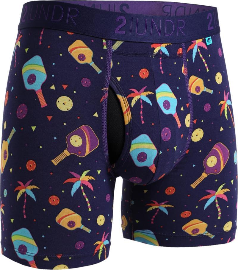 Swing Shift Boxer Briefs, 6" Inseam - Print - Mens - pickle paradise 1