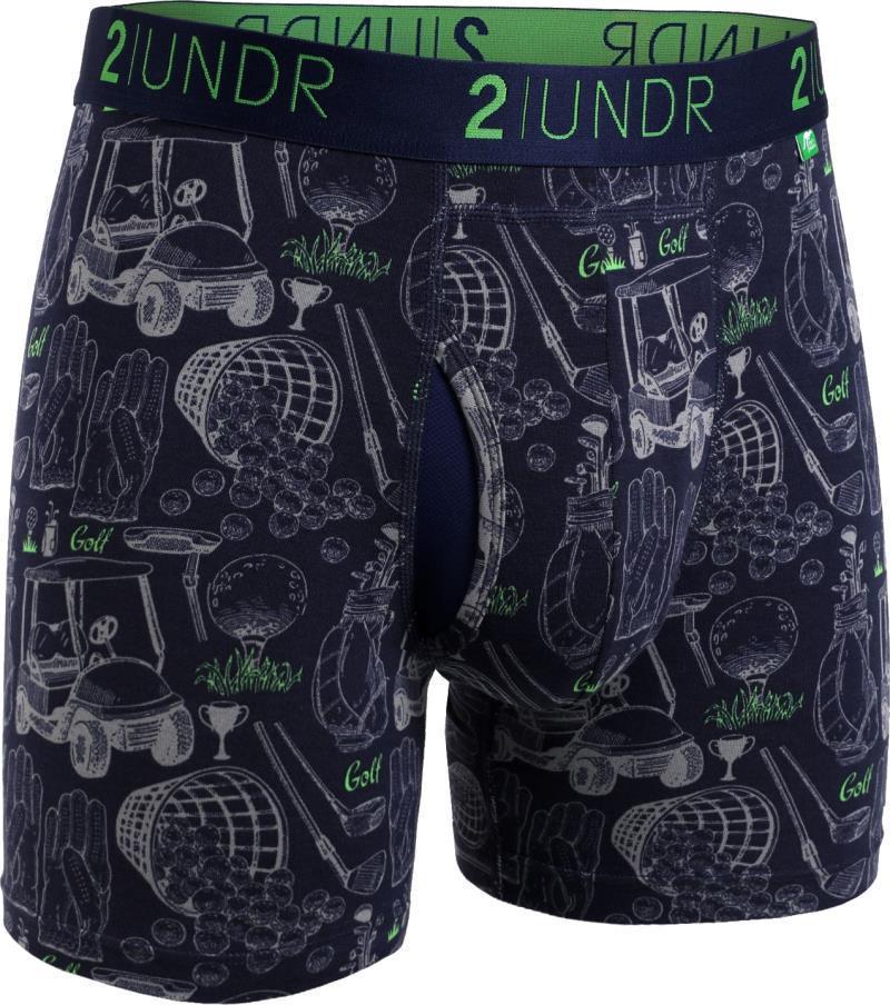 Swing Shift Boxer Briefs, 6" Inseam - Print - Mens - range time navy 1
