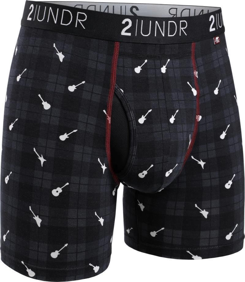 Swing Shift Boxer Briefs, 6" Inseam - Print - Mens - rockin plaid 1