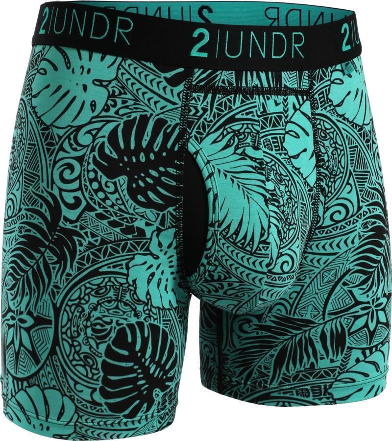 Swing Shift Boxer Briefs, 6" Inseam - Print - Mens - samoa 1