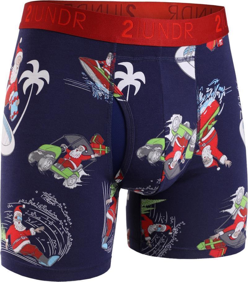 Swing Shift Boxer Briefs, 6" Inseam - Print - Mens - santathlete 1