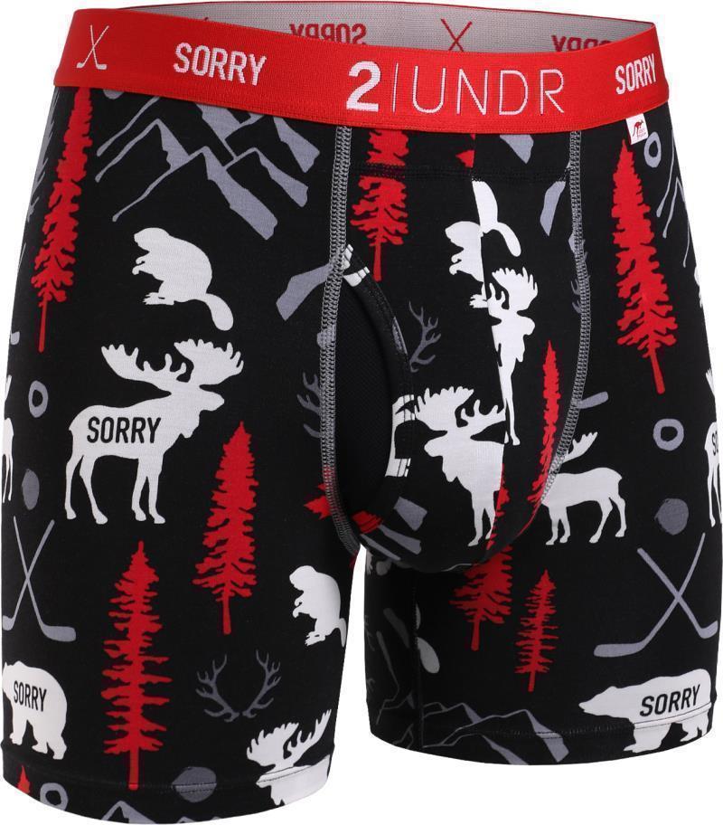 Swing Shift Boxer Briefs, 6" Inseam - Print - Mens - sorry eh 1