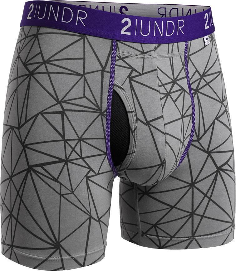 Swing Shift Boxer Briefs, 6" Inseam - Print - Mens - star track 1