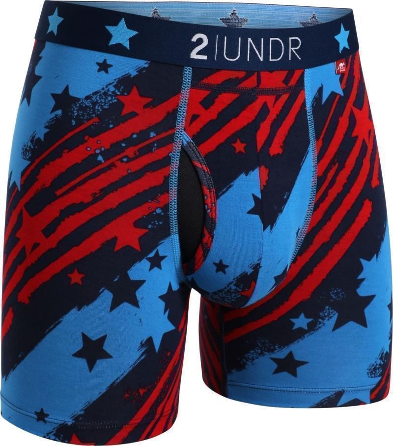 Swing Shift Boxer Briefs, 6" Inseam - Print - Mens - stars and bars 1