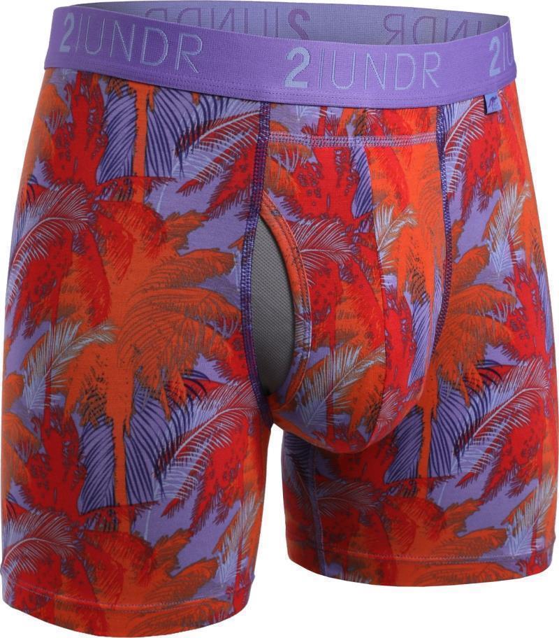 Swing Shift Boxer Briefs, 6" Inseam - Print - Mens - sun burn 1