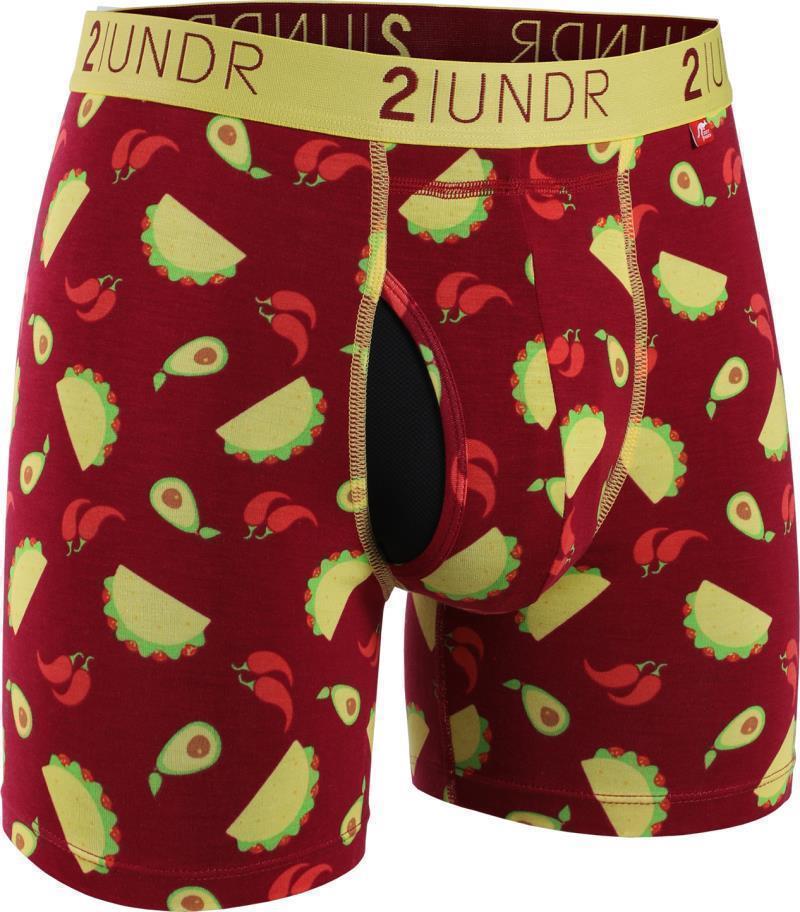 Swing Shift Boxer Briefs, 6" Inseam - Print - Mens - tacos 1