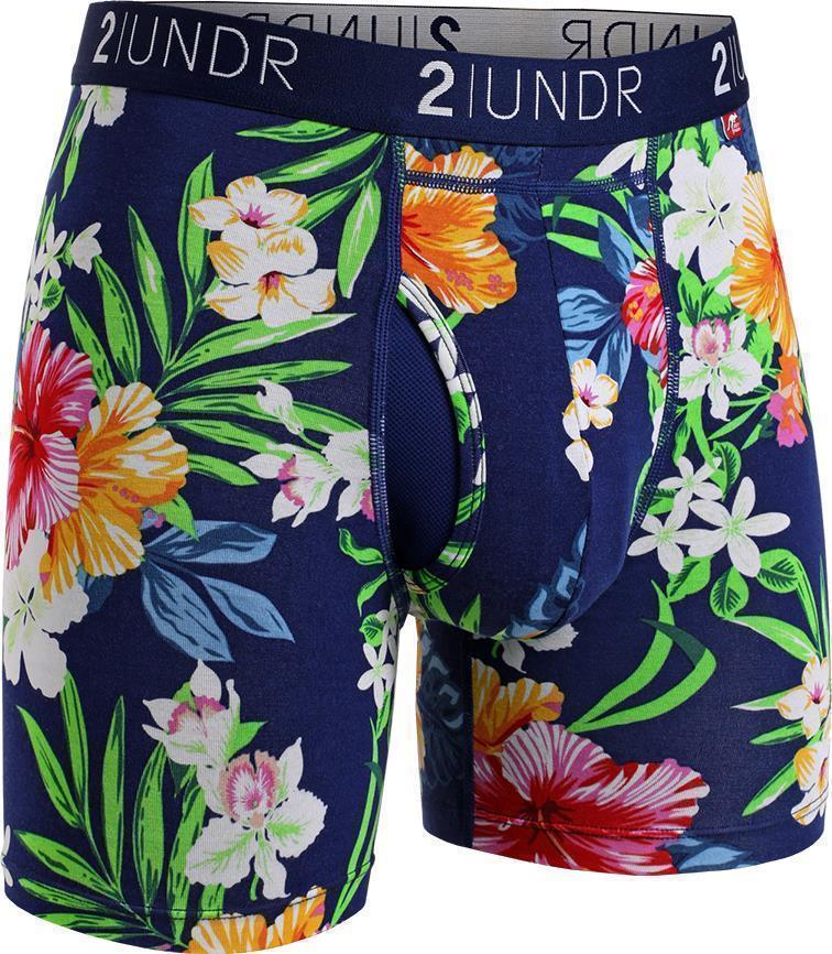 Swing Shift Boxer Briefs, 6" Inseam - Print - Mens - tahiti 1