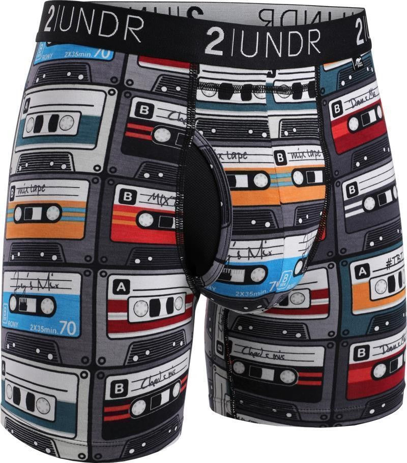 Swing Shift Boxer Briefs, 6" Inseam - Print - Mens - throw back 1