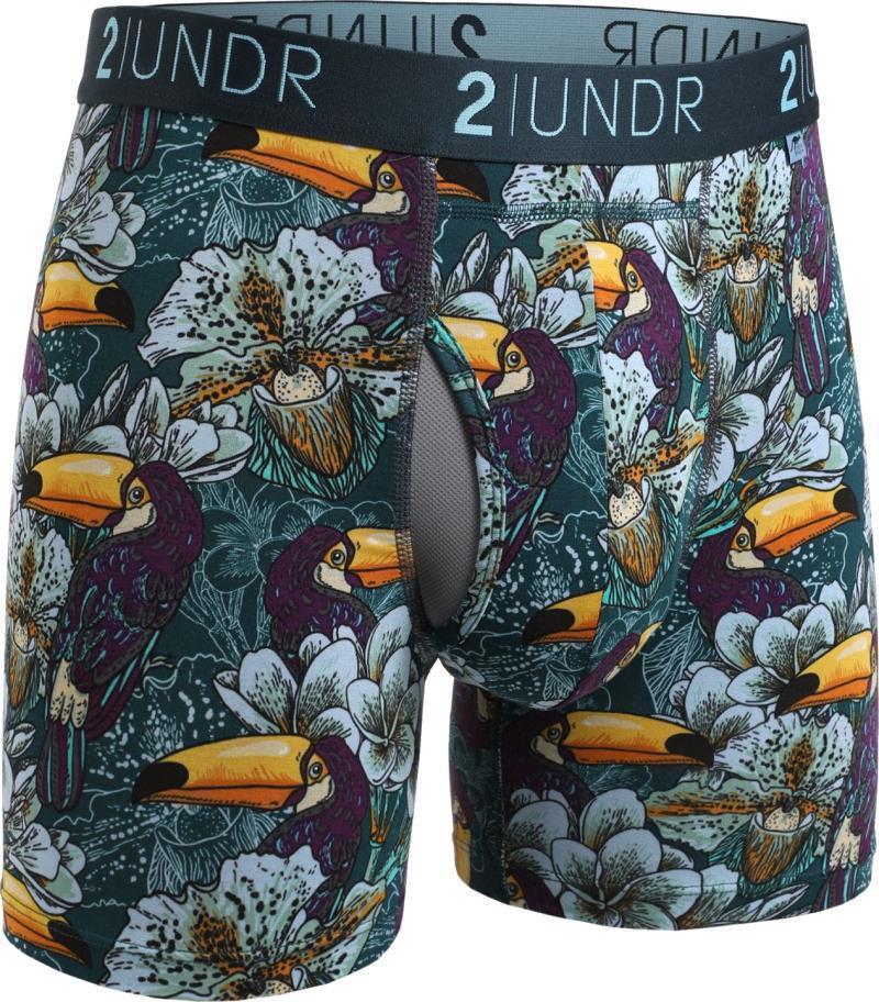 Swing Shift Boxer Briefs, 6" Inseam - Print - Mens - toucan 1