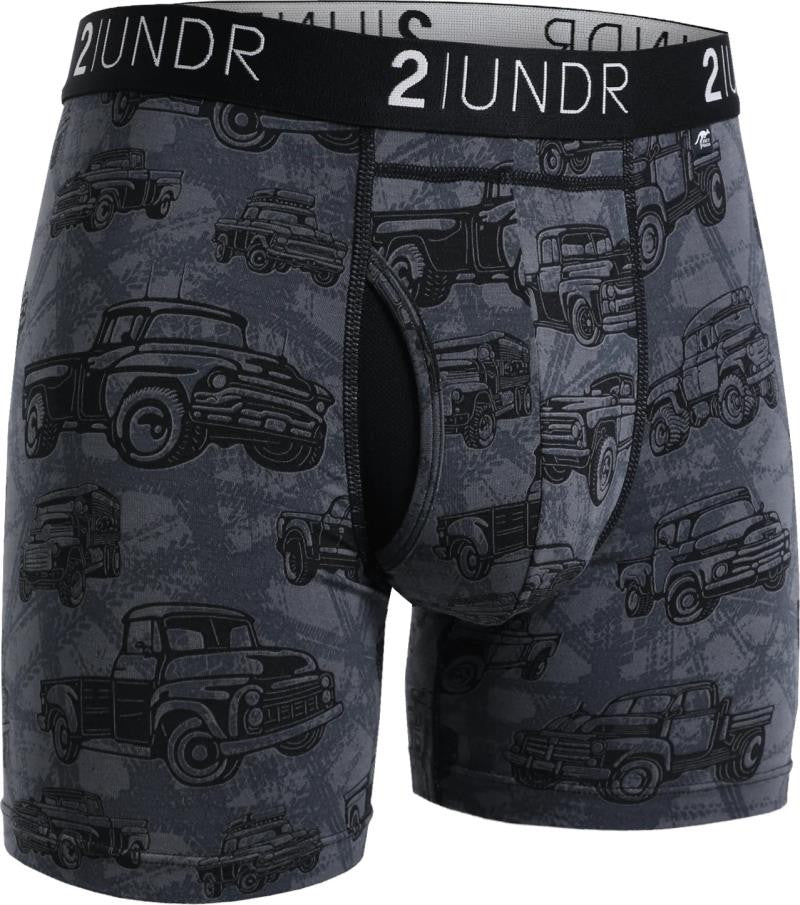 Swing Shift Boxer Briefs, 6" Inseam - Print - Mens - trucked 1