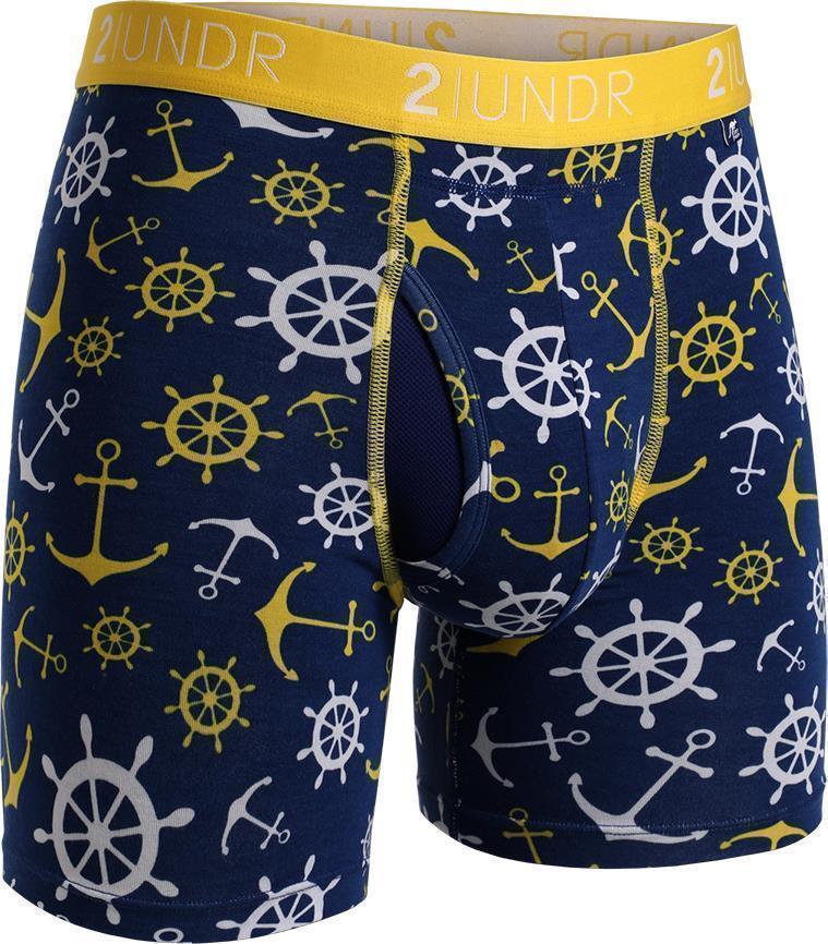 Swing Shift Boxer Briefs, 6" Inseam - Print - Mens - wanchors 1