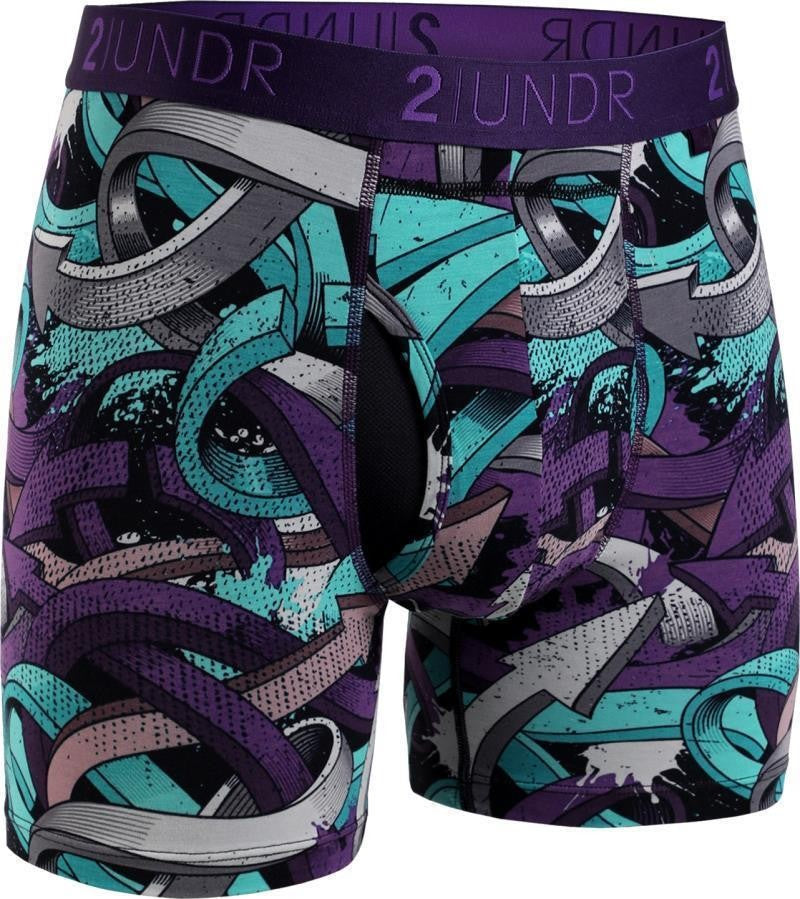 Swing Shift Boxer Briefs, 6" Inseam - Print - Mens - way2go 1