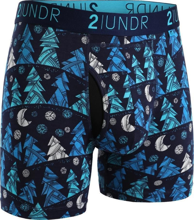 Swing Shift Boxer Briefs, 6" Inseam - Print - Mens - winterland 1