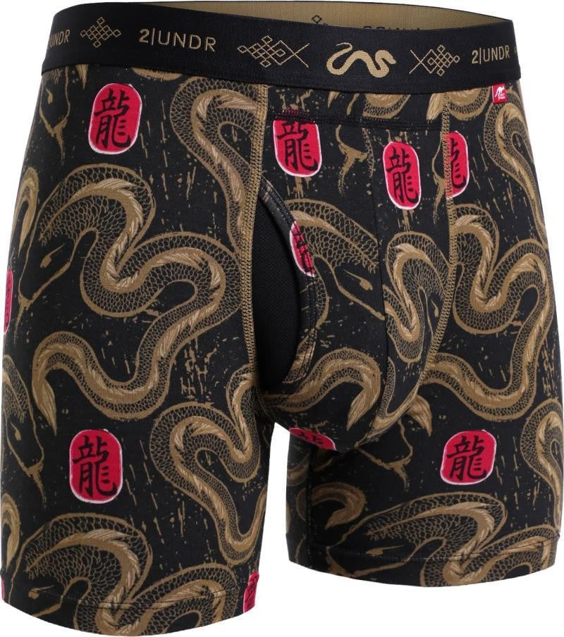 Swing Shift Boxer Briefs, 6" Inseam - Print - Mens - yot snake 1