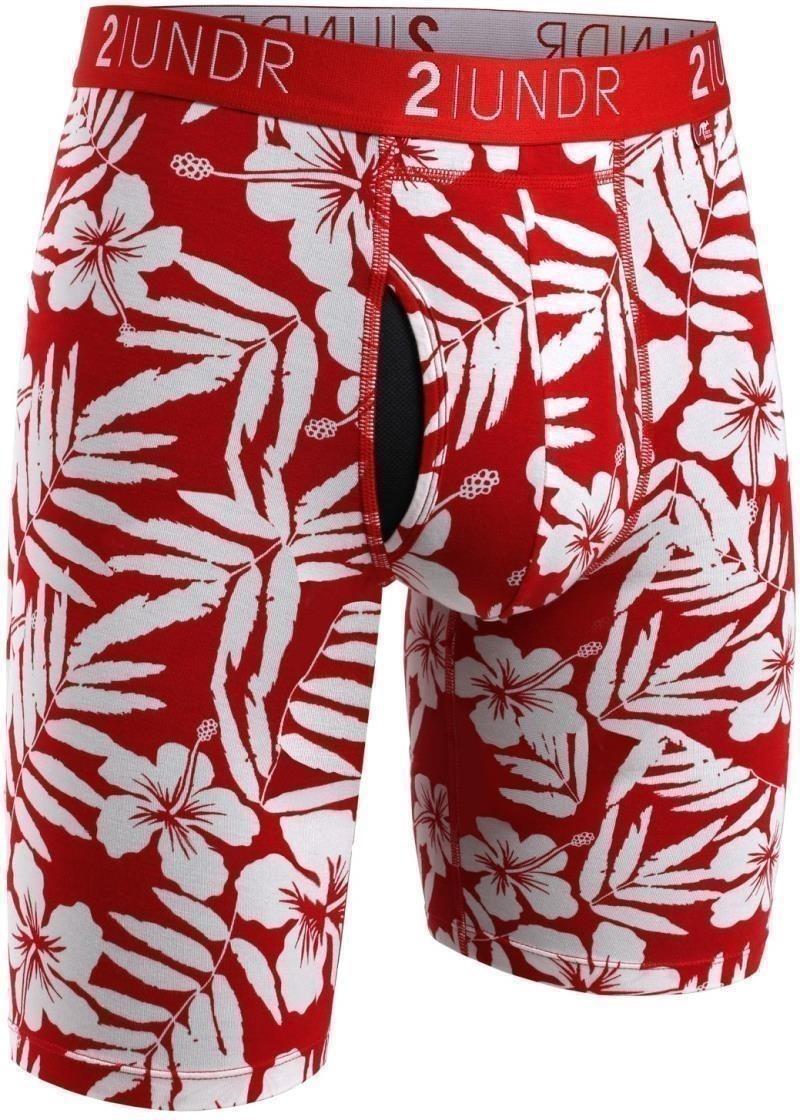 Swing Shift Long Leg, 9" Inseam, Print - Mens - aloha - red / white 1