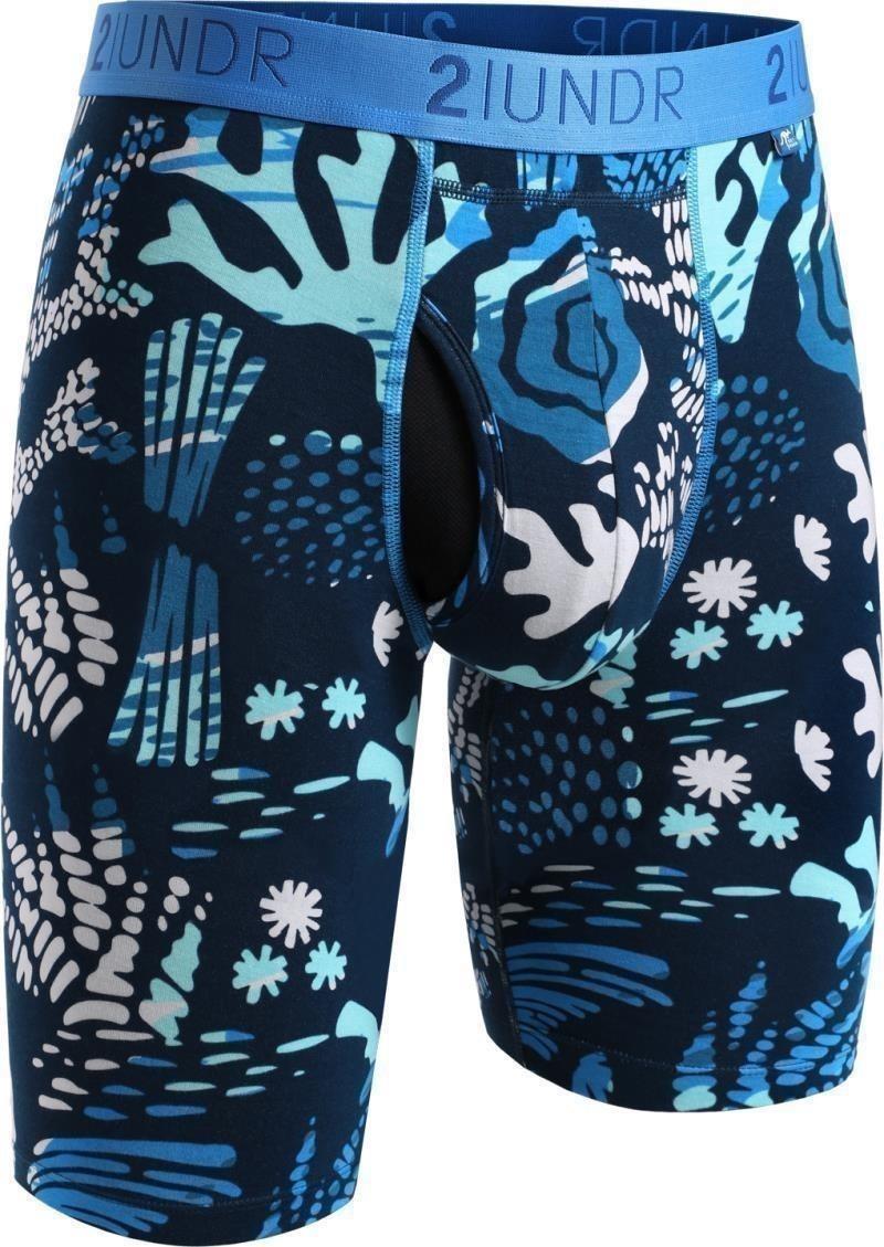 Swing Shift Long Leg, 9" Inseam, Print - Mens - coral reefer 1