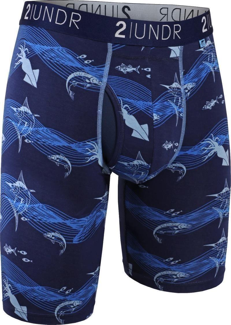 Swing Shift Long Leg, 9" Inseam, Print - Mens - deep sea 1