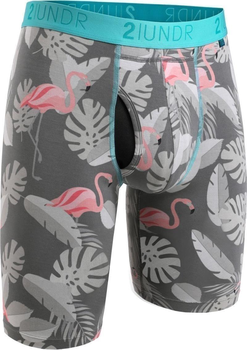 Swing Shift Long Leg, 9" Inseam, Print - Mens - flamingo 1