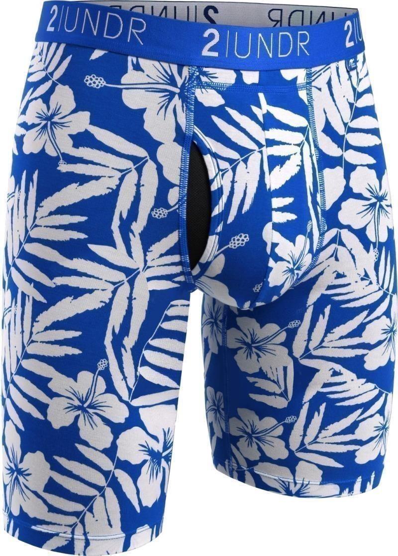 Swing Shift Long Leg, 9" Inseam, Print - Mens - maui - blue / white 1