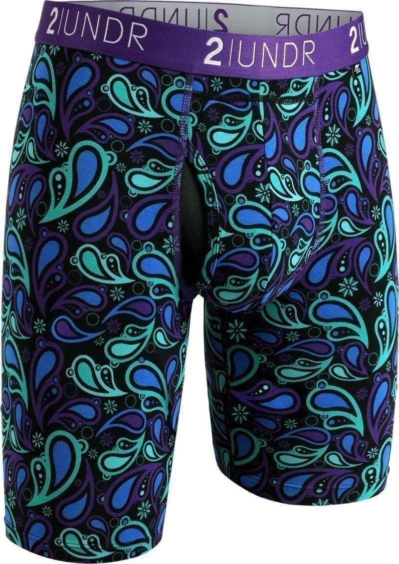 Swing Shift Long Leg, 9" Inseam, Print - Mens - peacock paisley 1