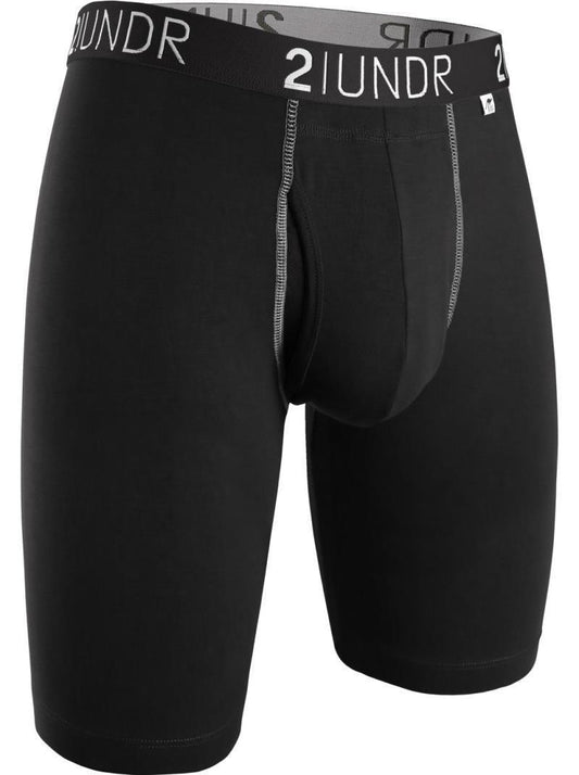 Swing Shift Long Leg, 9" Inseam - Solid - Mens - Black / Grey 1
