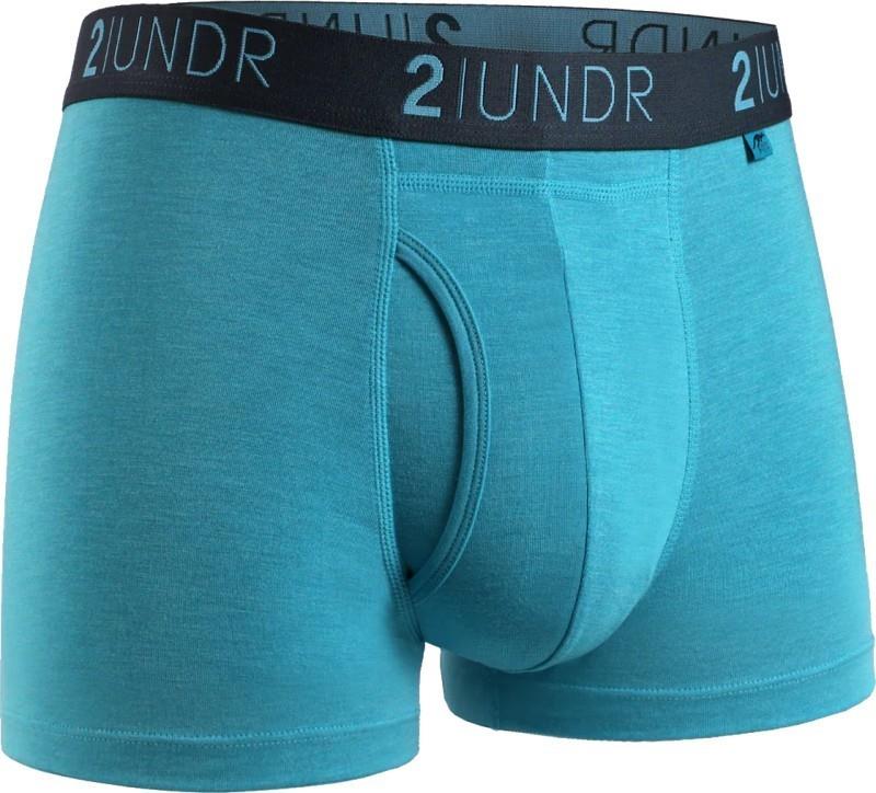 Swing Shift Trunks, 3" Inseam, Heathered - Mens - turquoise 1