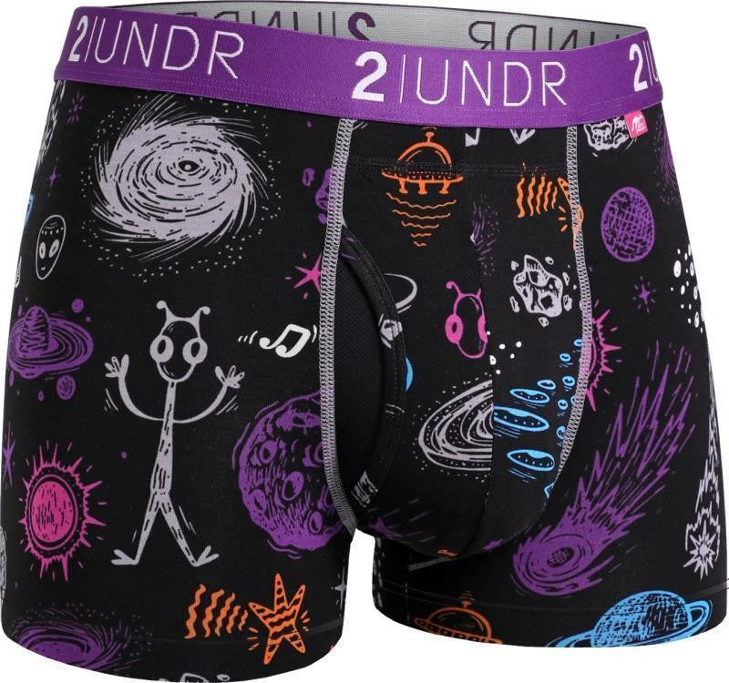 Swing Shift Trunks, 3" Inseam - Print - Mens - kosmos 1