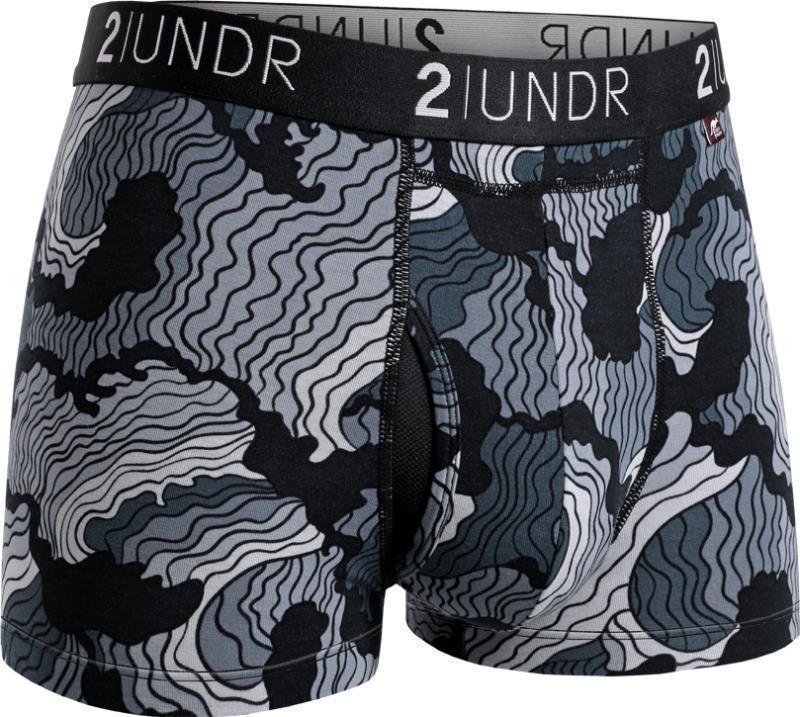 Swing Shift Trunks, 3" Inseam - Print - Mens - tsunami 1