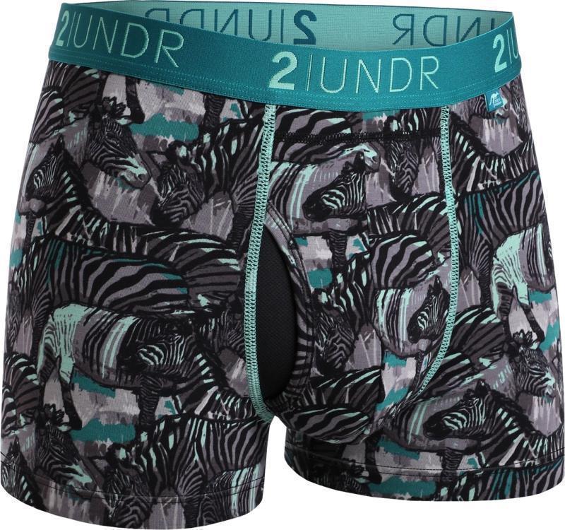 Swing Shift Trunks, 3" Inseam - Print - Mens - zebras 1