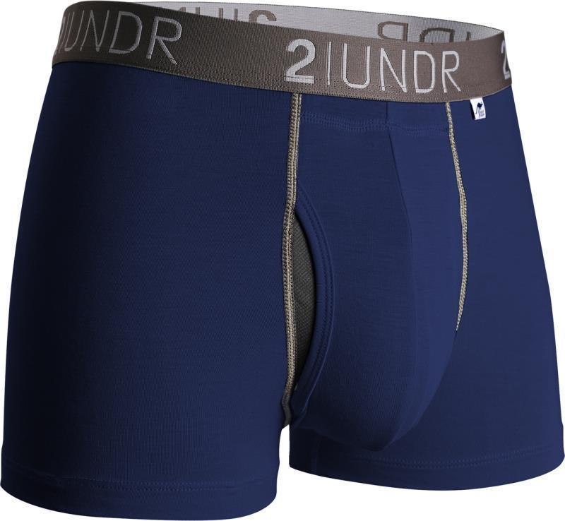 Swing Shift Trunks, 3" Inseam - Solid - Mens - Navy / Grey 1