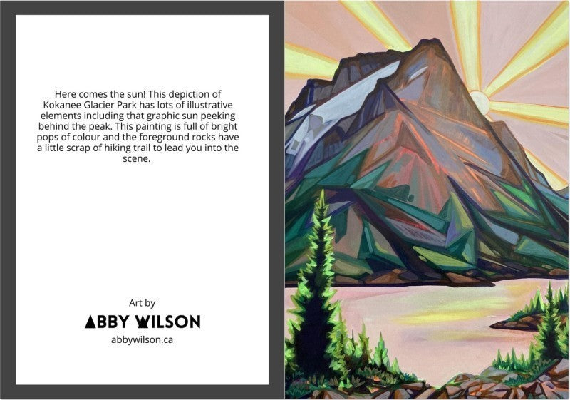 Abby Wilson Greeting Cards - kokanee sunrise 1