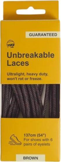 Unbreakable Laces - 54" / 137cm - brown 1