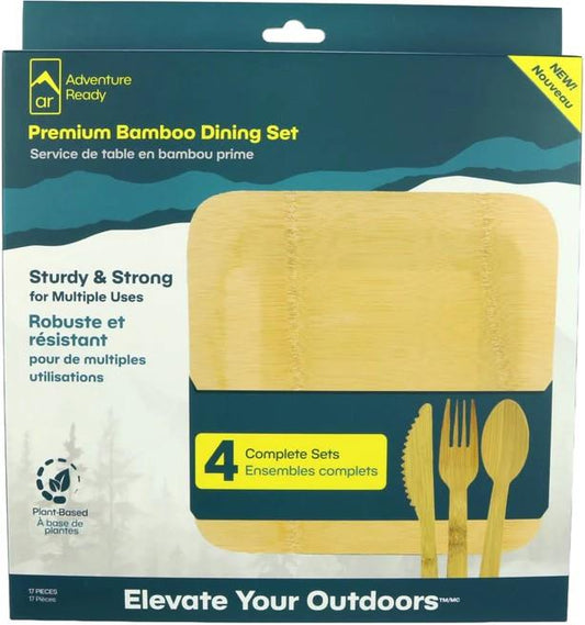 Adventure Ready Bamboo Dining Set - not applicable 1