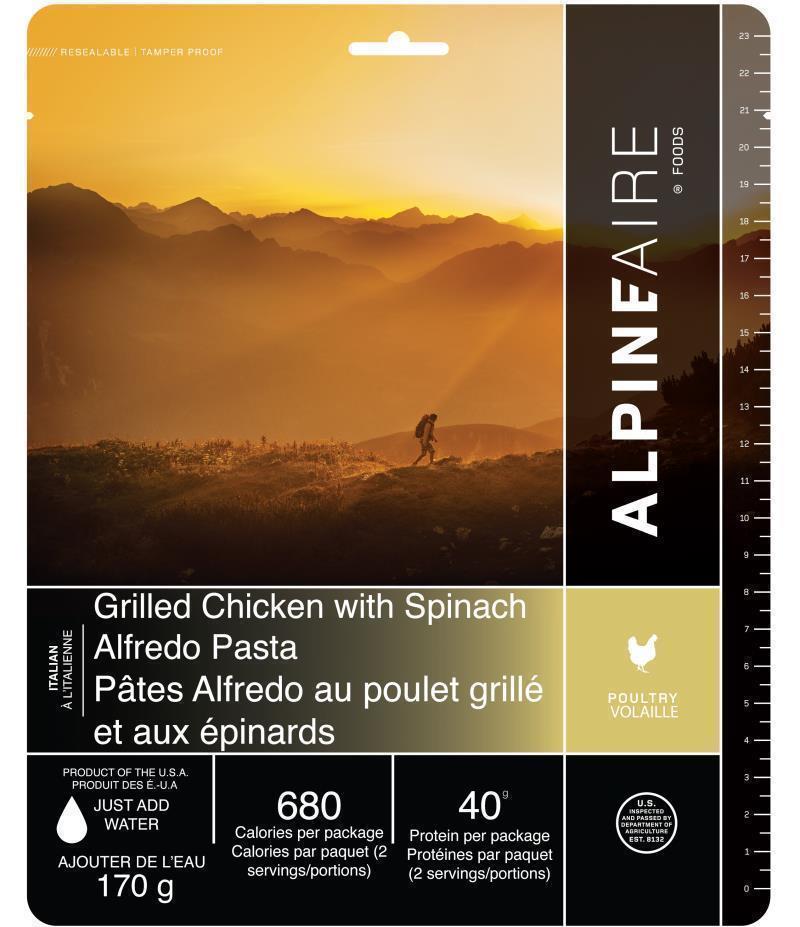 Grilled Chicken with Spinach Alfredo Pasta - Not Applicable 1