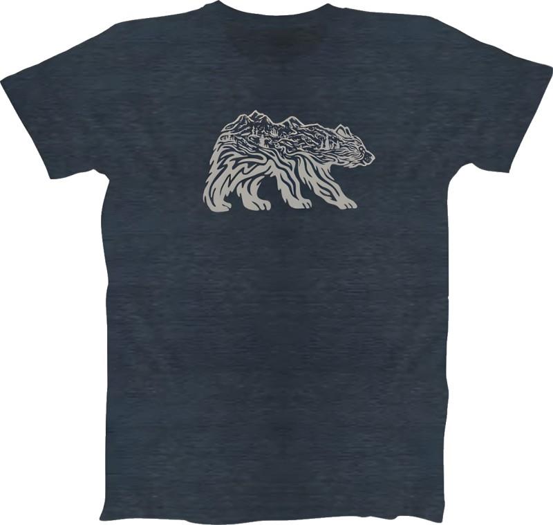Bear T-Shirt - Mens - heather navy 1