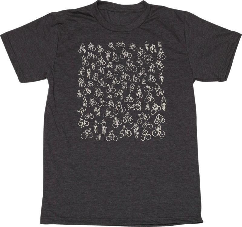 Bike Diaries T-Shirt - Mens - Heather Charcoal 1
