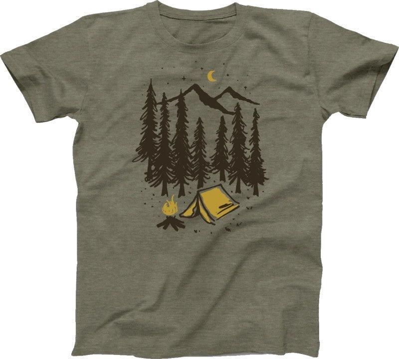Camp Life T-Shirt - Mens - heather safari 1