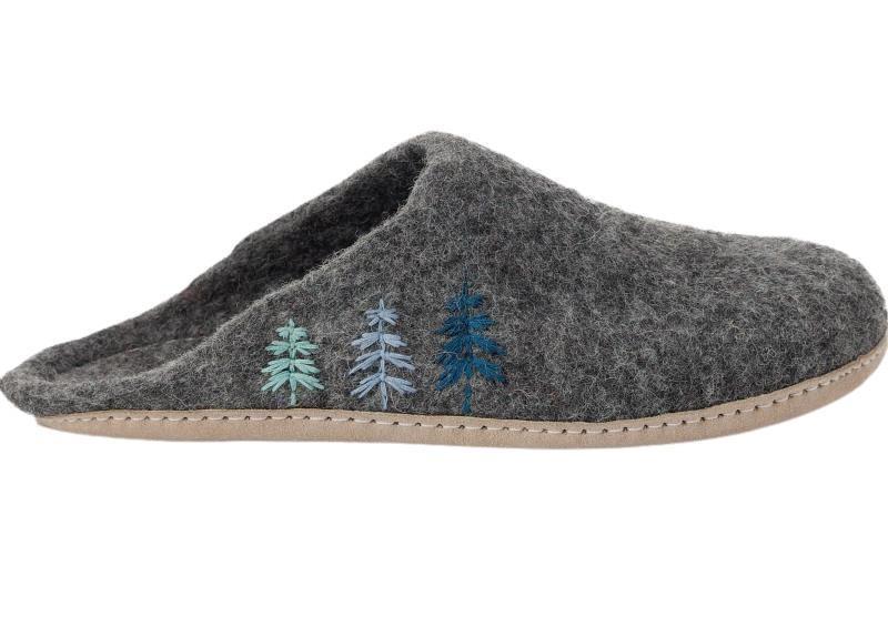 Cassiar Slippers - Unisex - Heather Charcoal 1
