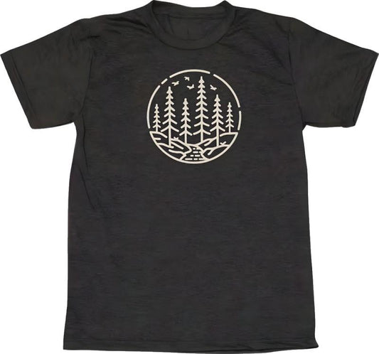 Circle Tree T-Shirt - Mens - black 1