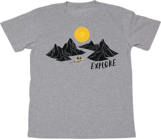 Explore T-Shirt - Mens - Heather Grey 1