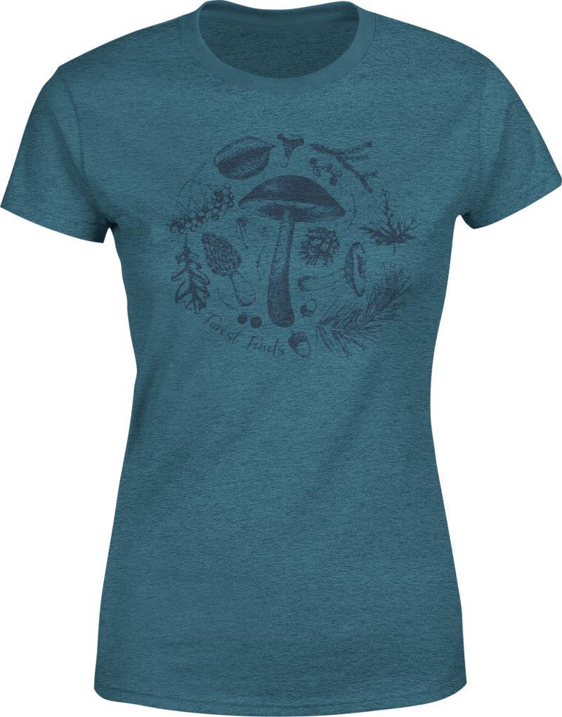 Forest Finds T-Shirt - Womens - heather teal 1