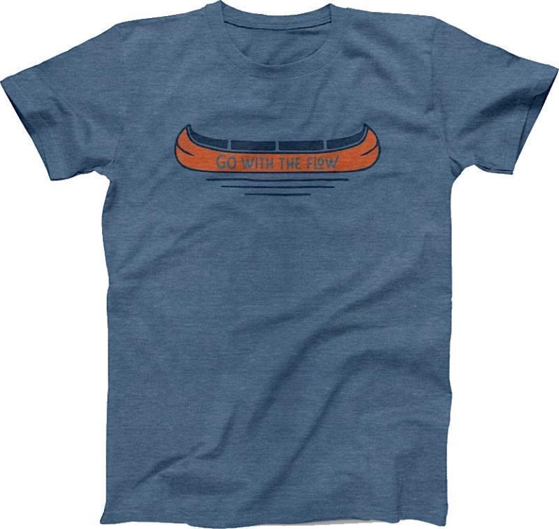 Go With the Flow T-Shirt - Mens - Heather Blue 1