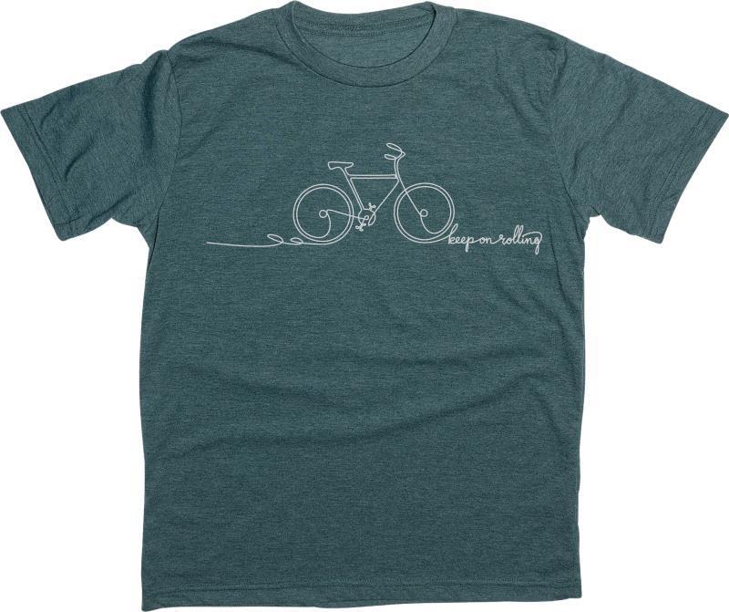 Keep On Rolling T-Shirt - Mens - Heather Green 1